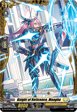 Knight of Reticence, Maagha  (V.2 - Frame Rare) - Illusionless Strife (Frame Rare) [DZ-BT02-FR31]