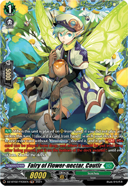 Fairy of Flower-nectar, Coutir  (V.2 - Frame Rare) - Illusionless Strife (Frame Rare) [DZ-BT02-FR35]