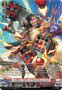 Artillery Bullet of Dust Storm, Zaxis  (V.3 - Silver Rare) - Illusionless Strife (Silver Rare) [DZ-BT02-SR04]