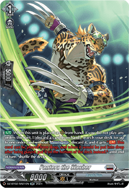Pantera the Slasher  (V.3 - Silver Rare) - Illusionless Strife (Silver Rare) [DZ-BT02-SR21]