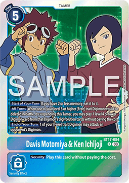 Davis Motomiya & Ken Ichijoji (BT17-084) (V.1) - Secret Crisis (Rare) [BT-17-084]