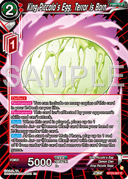 King Piccolo's Egg, Terror is Born - Legend of the Dragon Balls (Common) [BT25-007]