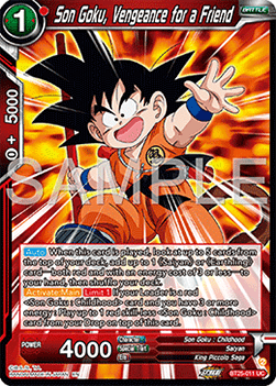 Son Goku, Vengeance for a Friend - Legend of the Dragon Balls (Uncommon) [BT25-011]