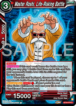 Master Roshi, Life-Risking Battle - Legend of the Dragon Balls (Common) [BT25-014]