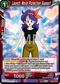 Launch, World Protection Suppor - Legend of the Dragon Balls (Rare) [BT25-018]