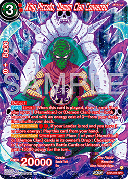 King Piccolo, Demon Clan Convened (V.2 - Special Rare) - Legend of the Dragon Balls (Special Rare) [BT25-021]