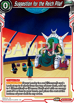 Suggestion for the Reich Pilaf - Legend of the Dragon Balls (Common) [BT25-034]