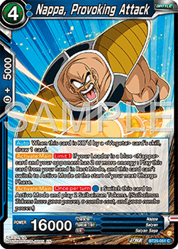 Nappa, Provoking Attack - Legend of the Dragon Balls (Common) [BT25-051]
