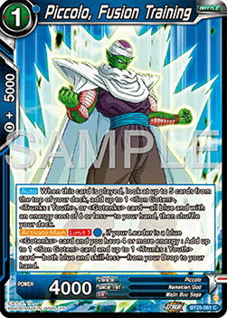 Piccolo, Fusion Training - Legend of the Dragon Balls (Common) [BT25-061]