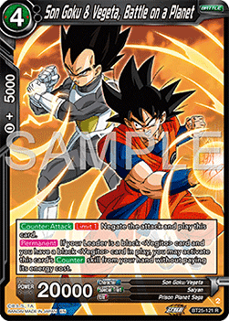 Son Goku & Vegeta, Battle on a Planet - Legend of the Dragon Balls (Rare) [BT25-121]