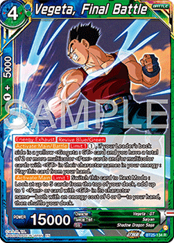 Vegeta, Final Battle - Legend of the Dragon Balls (Rare) [BT25-134]