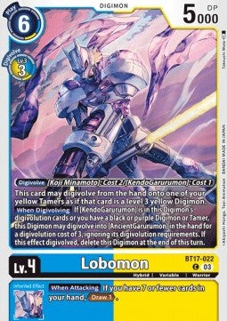 Lobomon (BT17-022) - Secret Crisis (Common) [BT-17-022]