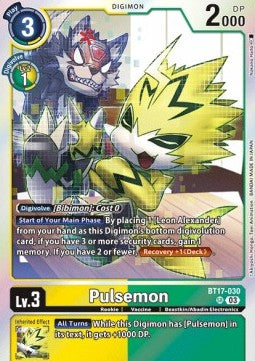 Pulsemon (BT17-030) (V.1) - Secret Crisis (Super Rare) [BT-17-030]