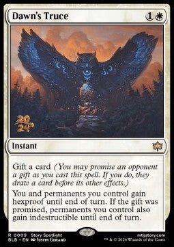 Dawn's Truce (V.1) - Bloomburrow: Promos (Rare) [PBLB-9]