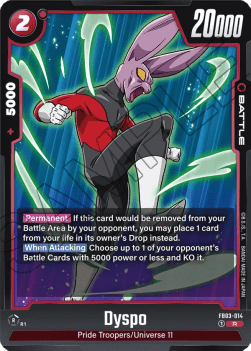 Dyspo (FB03-014) - Raging Roar [Fusion World] (Rare) [FB03-014]