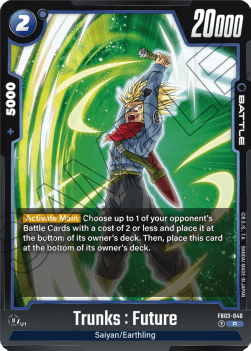 Trunks : Future (FB03-040) - Raging Roar [Fusion World] (Rare) [FB03-040]