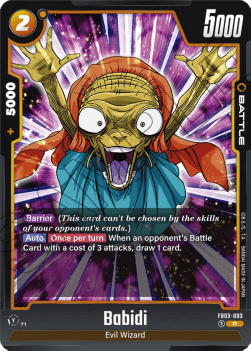 Babidi (FB03-083) - Raging Roar [Fusion World] (Rare) [FB03-083]