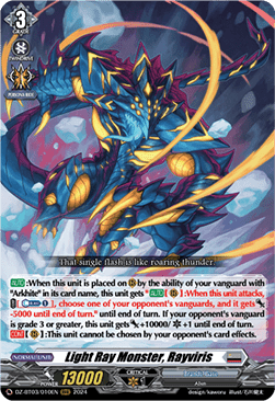 Light Ray Monster, Rayviris  (V.1 - Triple Rare) - Dimensional Transcendence (Triple Rare) [DZ-BT03-010]