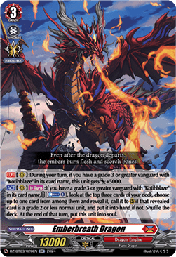 Emberbreath Dragon  (V.1 - Double Rare) - Dimensional Transcendence (Double Rare) [DZ-BT03-020]