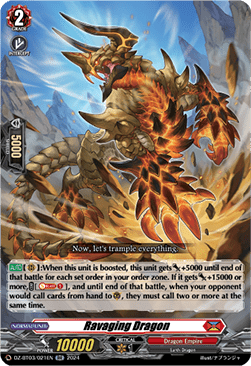 Ravaging Dragon  (V.1 - Double Rare) - Dimensional Transcendence (Double Rare) [DZ-BT03-021]