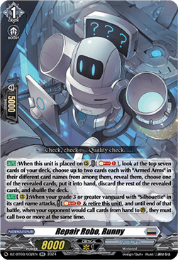 Repair Robo, Runny  (V.1 - Double Rare) - Dimensional Transcendence (Double Rare) [DZ-BT03-032]