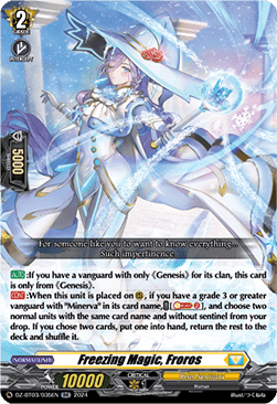 Freezing Magic, Froros  (V.1 - Double Rare) - Dimensional Transcendence (Double Rare) [DZ-BT03-035]