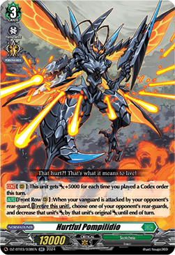 Hurtful Pompilidio  (V.1 - Double Rare) - Dimensional Transcendence (Double Rare) [DZ-BT03-038]