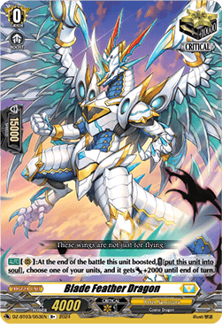 Blade Feather Dragon - Dimensional Transcendence (Rare) [DZ-BT03-053]
