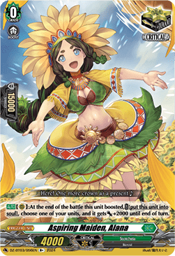 Aspiring Maiden, Alana - Dimensional Transcendence (Rare) [DZ-BT03-056]