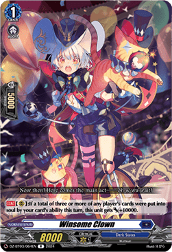 Winsome Clown  (V.1 - Rare) - Dimensional Transcendence (Rare) [DZ-BT03-064]