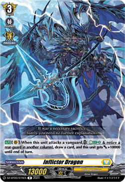 Inflictor Dragon  (V.1 - Rare) - Dimensional Transcendence (Rare) [DZ-BT03-074]
