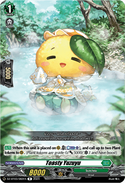 Toasty Yuzuyu  (V.1 - Rare) - Dimensional Transcendence (Rare) [DZ-BT03-082]