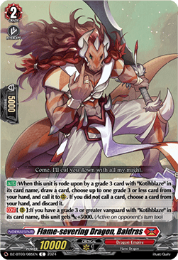 Flame-severing Dragon, Baldras - Dimensional Transcendence (Common) [DZ-BT03-085]