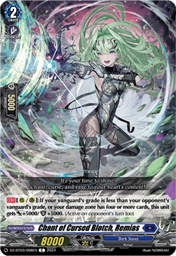 Chant of Cursed Blotch, Remias - Dimensional Transcendence (Common) [DZ-BT03-098]