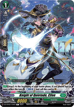 Knight of Quietude, Clive - Dimensional Transcendence (Common) [DZ-BT03-124]