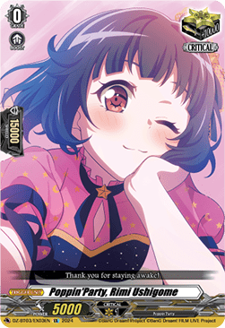 Poppin'Party, Rimi Ushigome  (V.1 - Special EX) - Dimensional Transcendence (Special EX) [DZ-BT03-EX03]