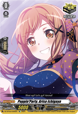 Poppin'Party, Arisa Ichigaya  (V.1 - Special EX) - Dimensional Transcendence (Special EX) [DZ-BT03-EX05]