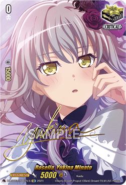Roselia, Yukina Minato  (V.2 - Special EX) - Dimensional Transcendence (Special EX) [DZ-BT03-EX16-S]