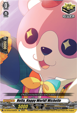 Hello, Happy World! Michelle  (V.1 - Special EX) - Dimensional Transcendence (Special EX) [DZ-BT03-EX25]