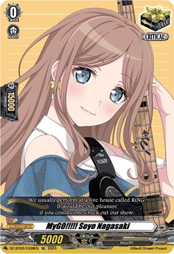 MyGO!!!!! Soyo Nagasaki  (V.1 - Special EX) - Dimensional Transcendence (Special EX) [DZ-BT03-EX39]
