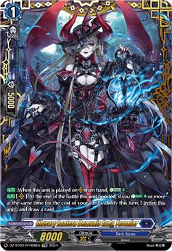 Illusory Lantern Demonic Lady, Forcalor  (V.2 - Double Frame Rare) - Dimensional Transcendence (Double Frame Rare) [DZ-BT03-FFR08]