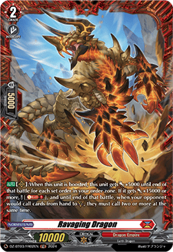 Ravaging Dragon  (V.2 - Frame Rare) - Dimensional Transcendence (Frame Rare) [DZ-BT03-FR02]