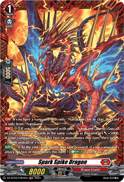 Spark Spike Dragon  (V.2 - Frame Rare) - Dimensional Transcendence (Frame Rare) [DZ-BT03-FR04]