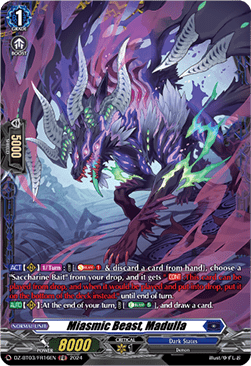 Miasmic Beast, Madulla  (V.2 - Frame Rare) - Dimensional Transcendence (Frame Rare) [DZ-BT03-FR16]