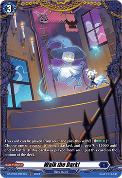 Walk the Dark!  (V.2 - Frame Rare) - Dimensional Transcendence (Frame Rare) [DZ-BT03-FR19]