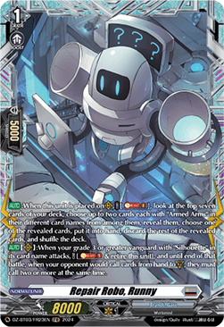 Repair Robo, Runny  (V.2 - Frame Rare) - Dimensional Transcendence (Frame Rare) [DZ-BT03-FR23]