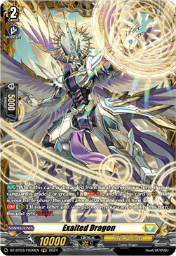 Exalted Dragon  (V.2 - Frame Rare) - Dimensional Transcendence (Frame Rare) [DZ-BT03-FR30]