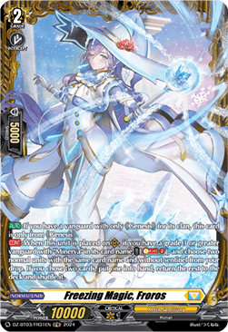 Freezing Magic, Froros  (V.2 - Frame Rare) - Dimensional Transcendence (Frame Rare) [DZ-BT03-FR31]