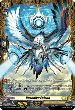 Nosedive Falcon  (V.2 - Frame Rare) - Dimensional Transcendence (Frame Rare) [DZ-BT03-FR32]