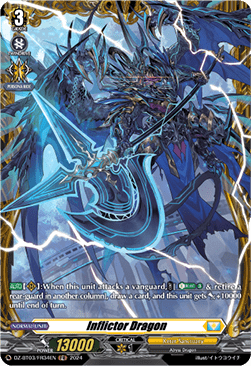 Inflictor Dragon  (V.2 - Frame Rare) - Dimensional Transcendence (Frame Rare) [DZ-BT03-FR34]